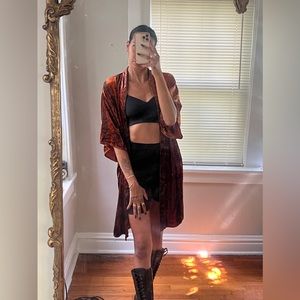 Anthropologie Velvet Kimono